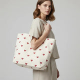 Kado Design - Große Tragetasche • Herzen Dunkelrot - Tasche - ROSA ECK