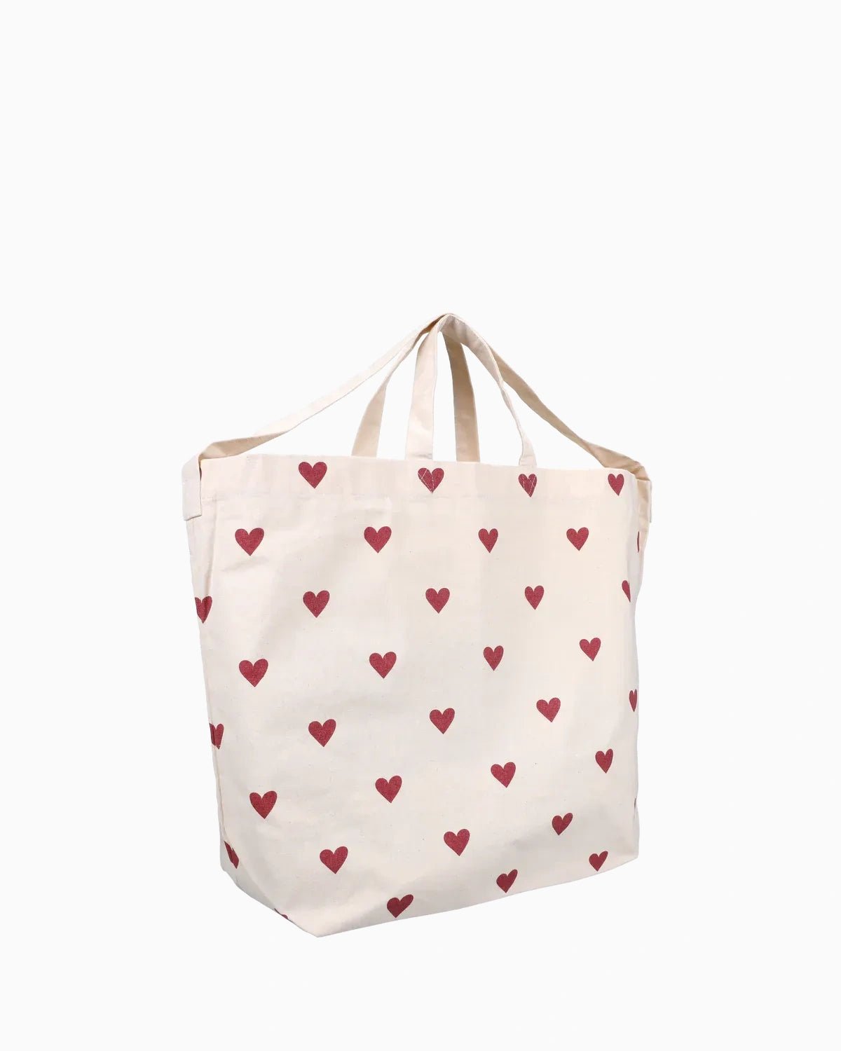 Kado Design - Große Tragetasche • Herzen Dunkelrot - Tasche - ROSA ECK