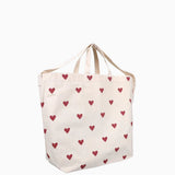 Kado Design - Große Tragetasche • Herzen Dunkelrot - Tasche - ROSA ECK