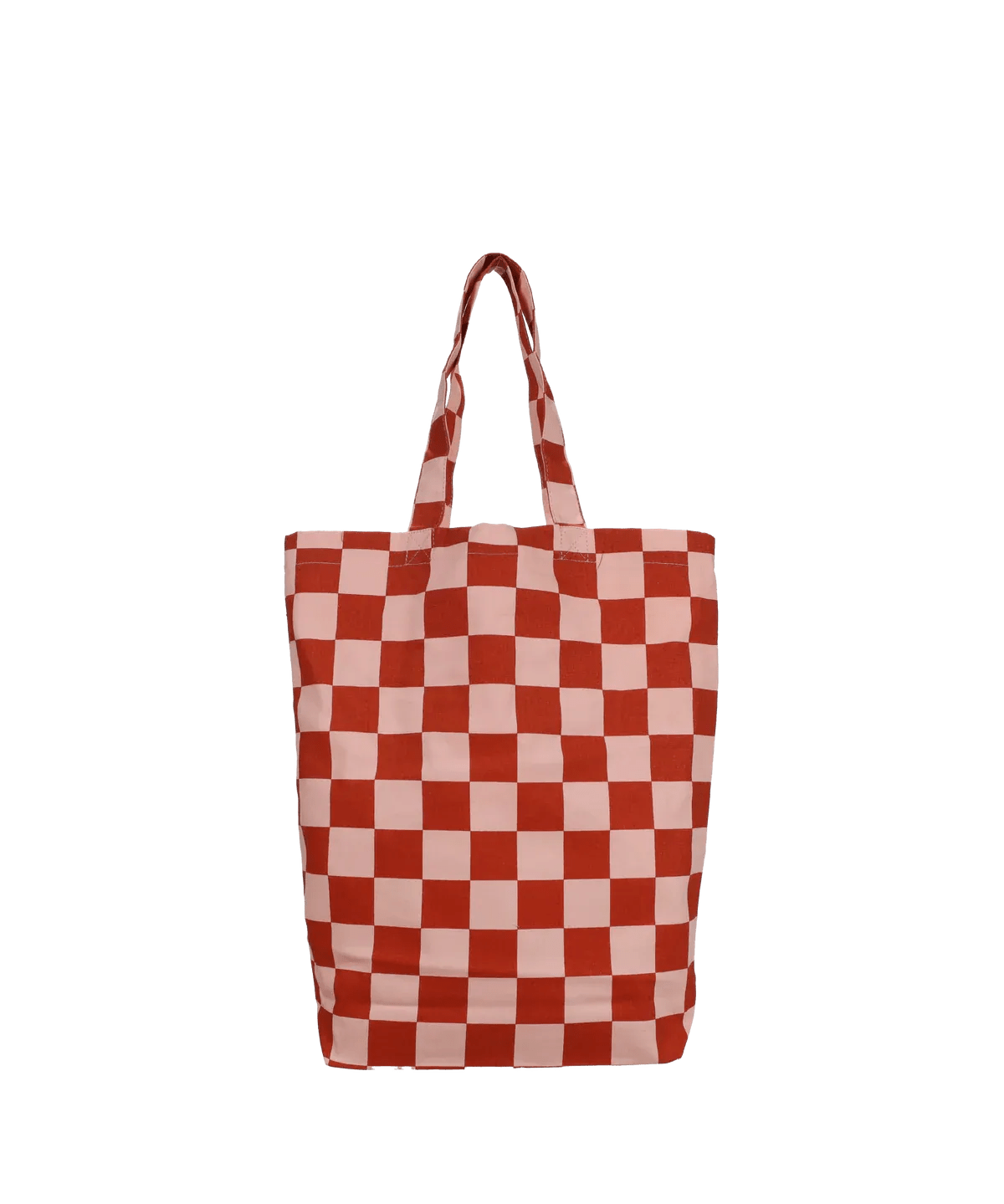 Kado Design - Karierte Tragetasche | ginger + faded pink - ROSA ECK Concept Store
