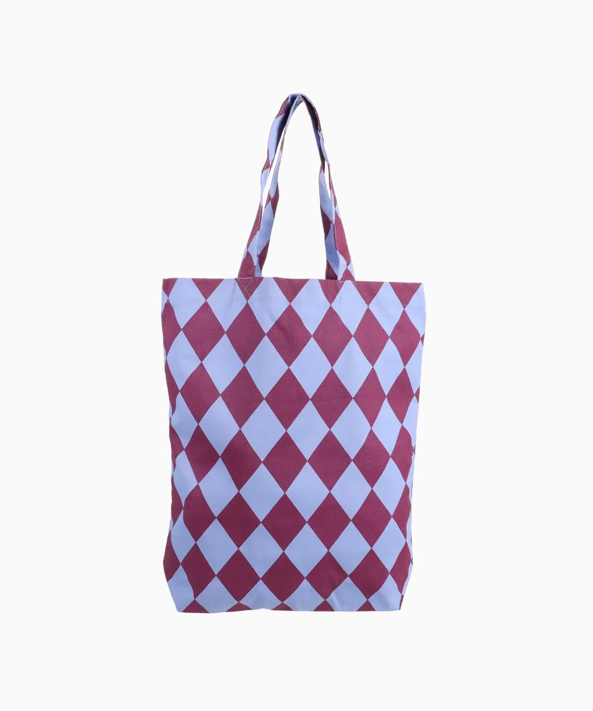 Kado Design - Tragetasche aus Baumwolle • Blau / Lila kariert - Tasche - ROSA ECK Concept Store
