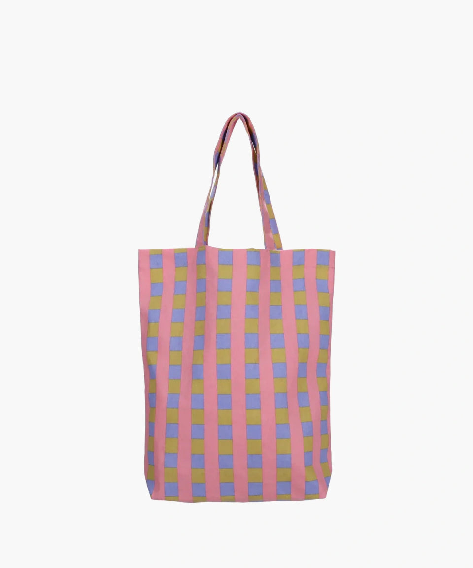 Kado Design - Tragetasche aus Baumwolle • Blau/Grün/Rosa - Tasche - ROSA ECK Concept Store