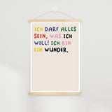 KinderStärken - WUNDER Poster (50 x 70 cm) - ROSA ECK - Bunt, Kinder, Papier