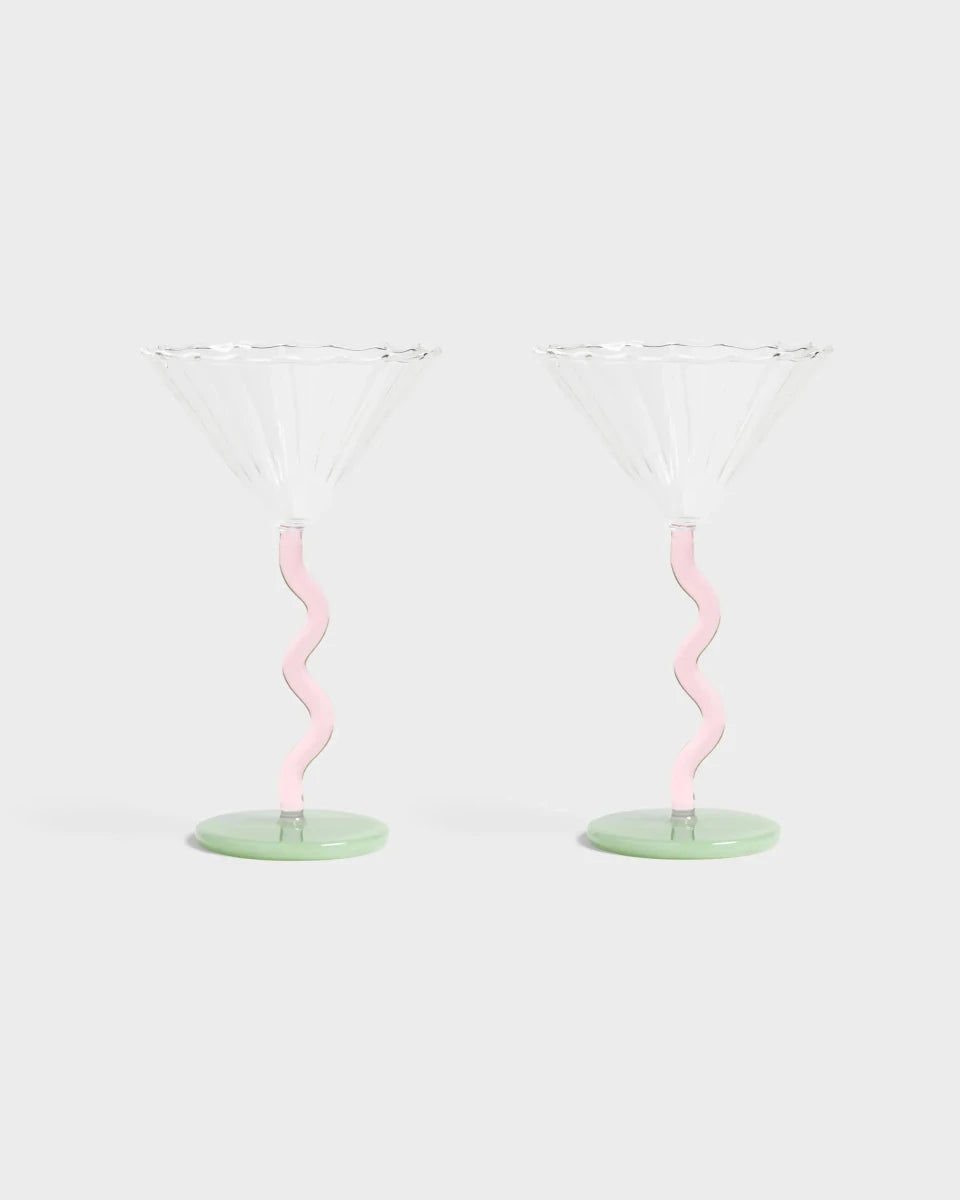 &Klevering - Cocktailglas • Pink - ROSA ECK