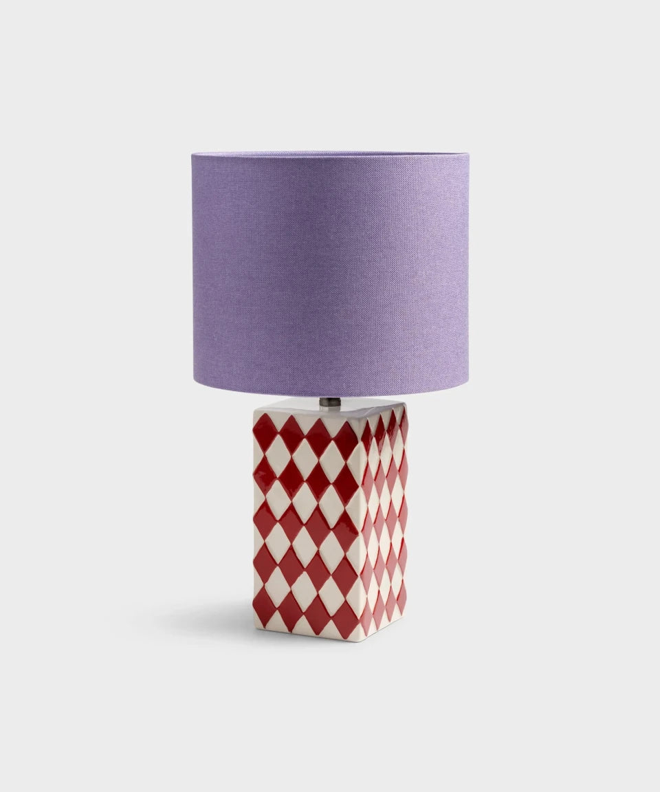 &Klevering - GRID Tischlampe - ROSA ECK