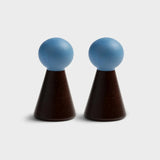 &Klevering - HALMA Wandhaken (2er-Set) • burgundy - ROSA ECK