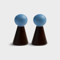 &Klevering - HALMA Wandhaken (2er-Set) • burgundy - ROSA ECK