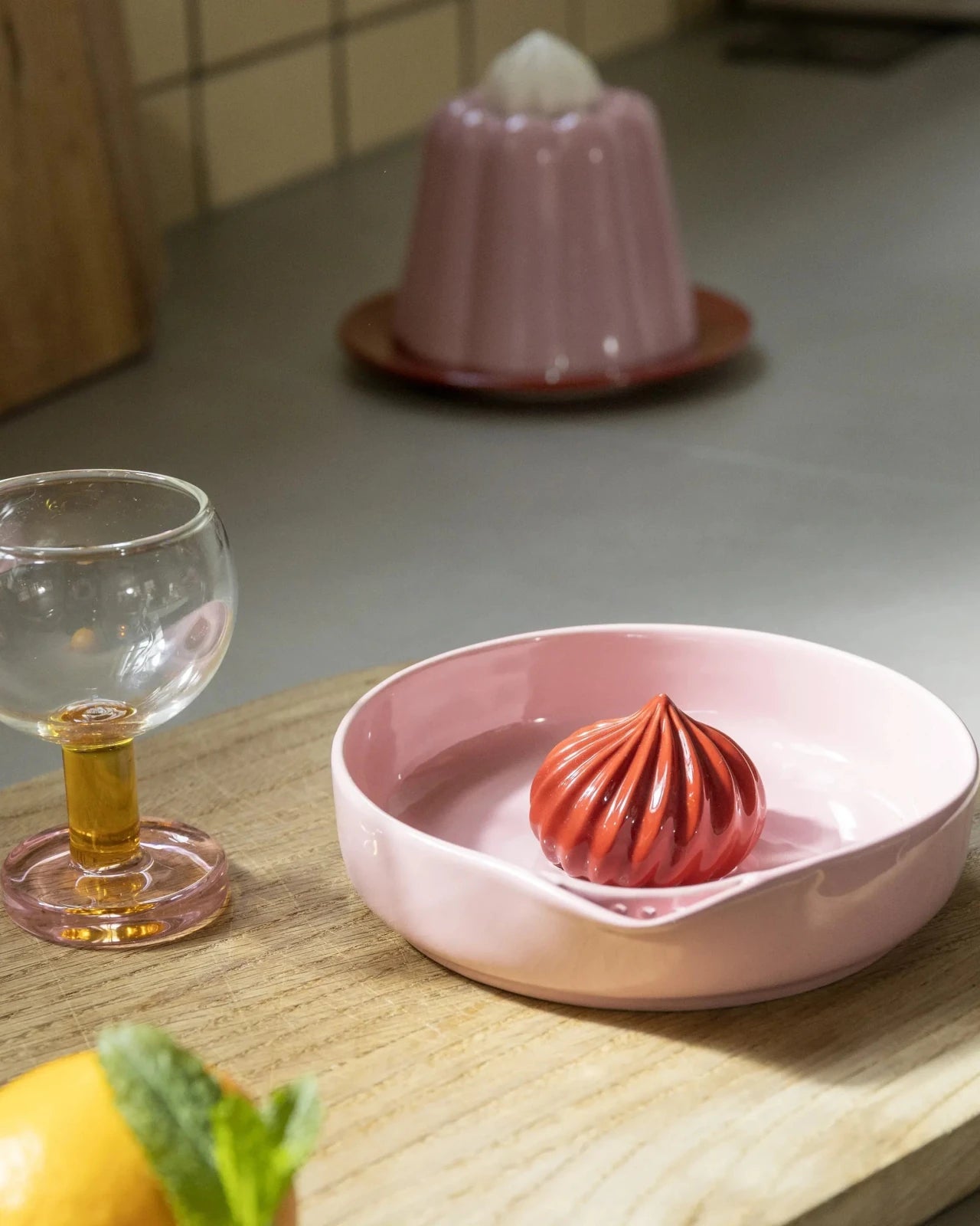 &Klevering - PUDDING Zitronenpresse • Pink - ROSA ECK