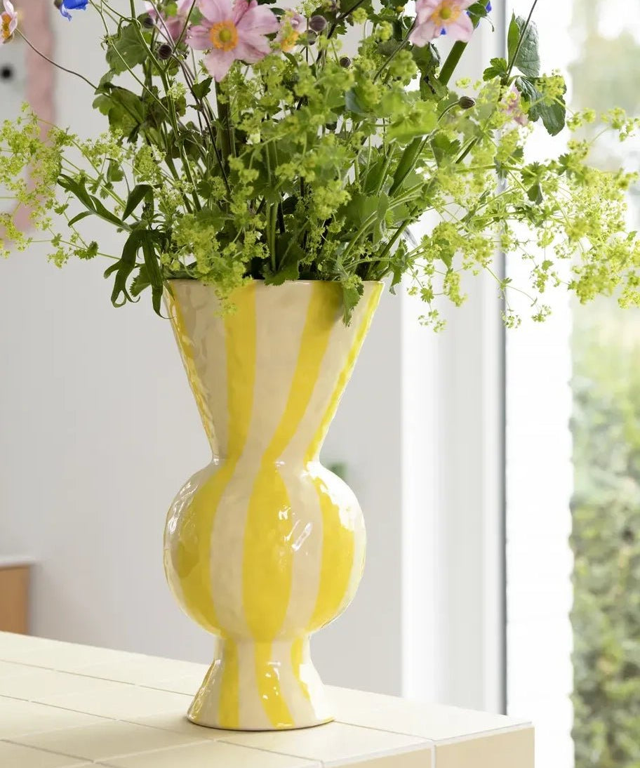 &Klevering - RHOMBIC Vase • Gelb - ROSA ECK