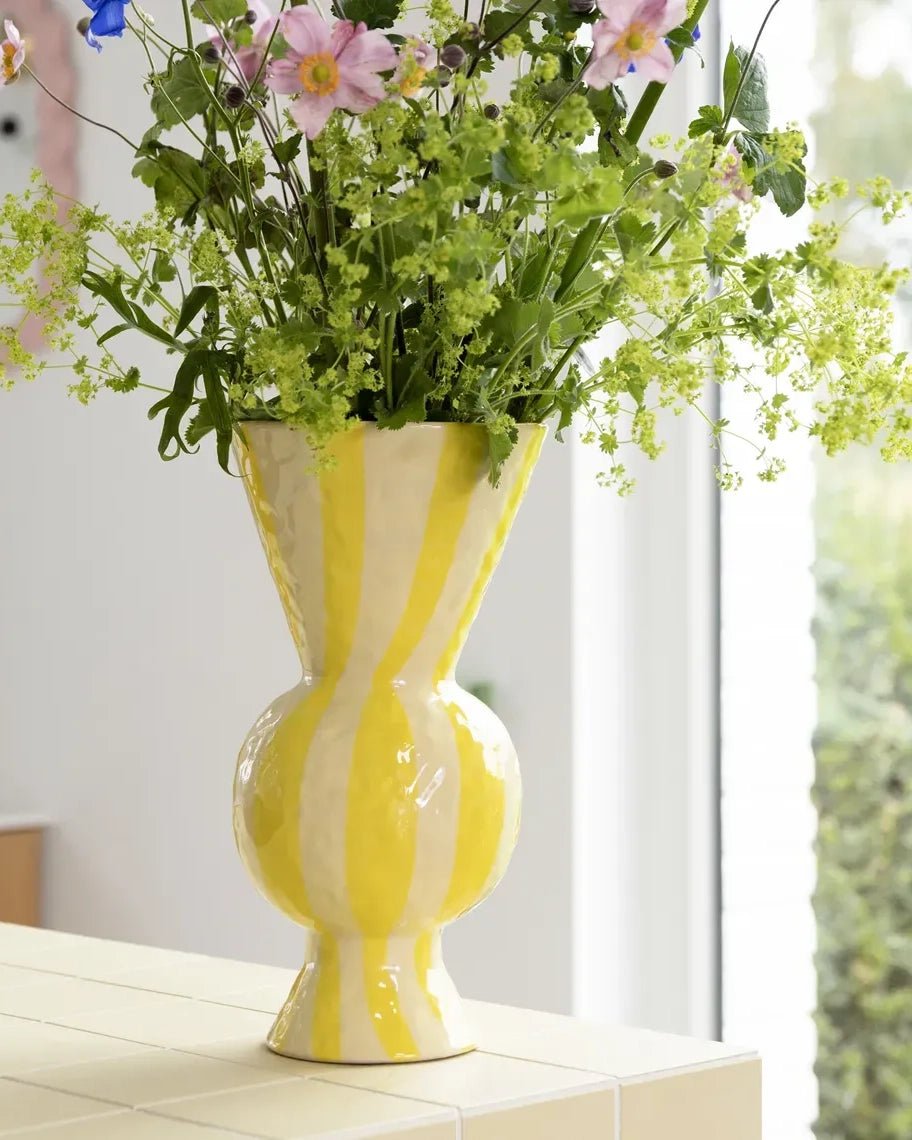&Klevering - RHOMBIC Vase • Gelb - ROSA ECK