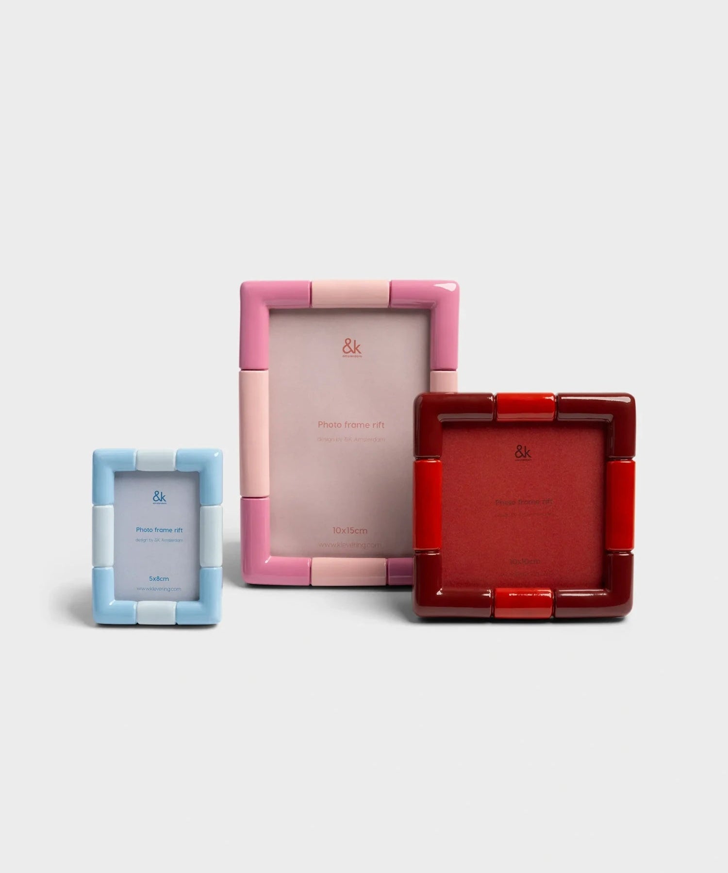 &Klevering - RIFT Bilderrahmen • rectangle candy pink - ROSA ECK