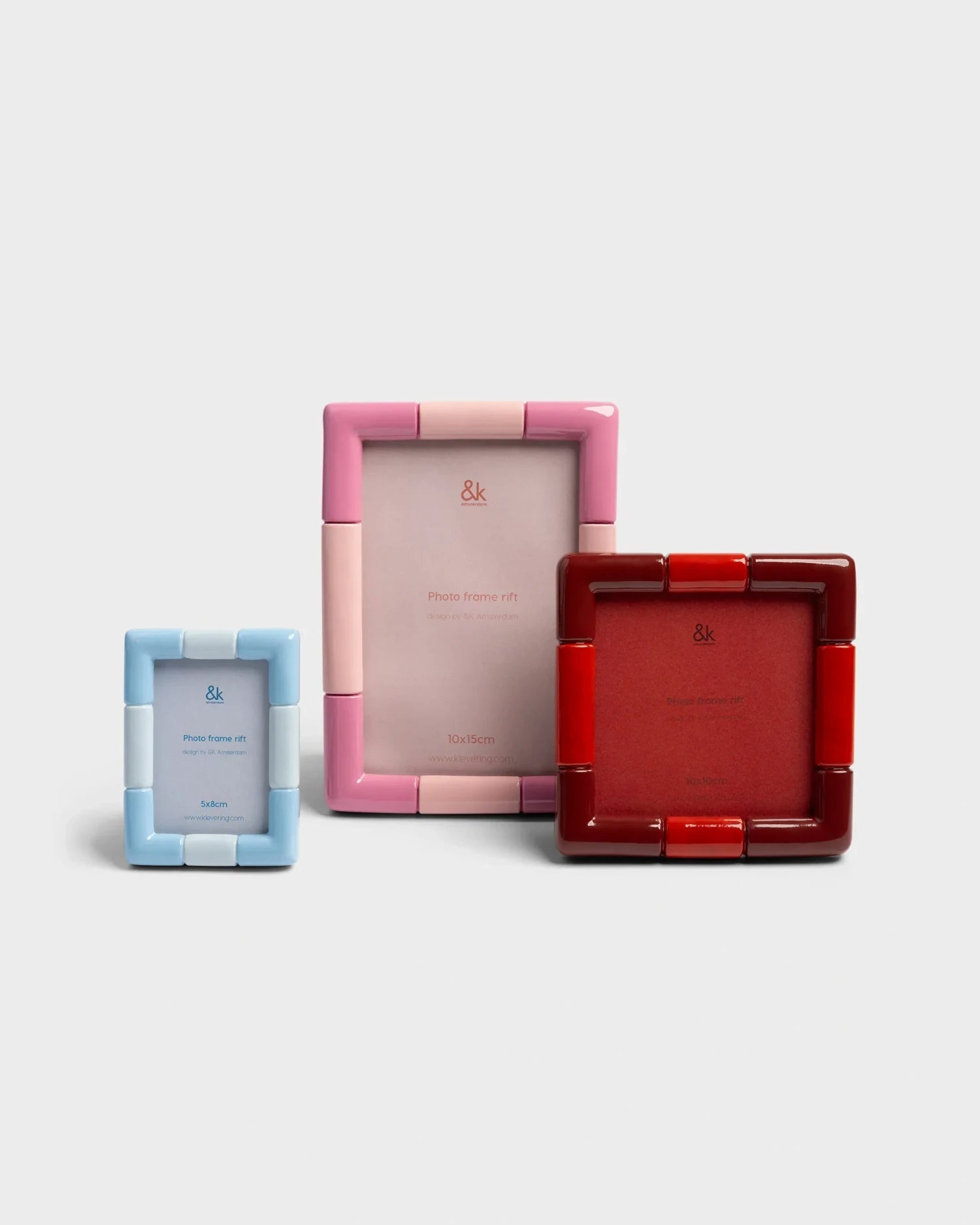 &Klevering - RIFT Bilderrahmen • rectangle candy pink - ROSA ECK
