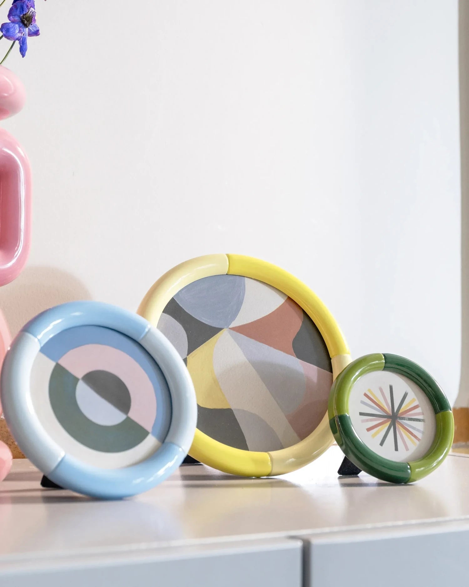 &Klevering - RIFT Bilderrahmen • round green - ROSA ECK