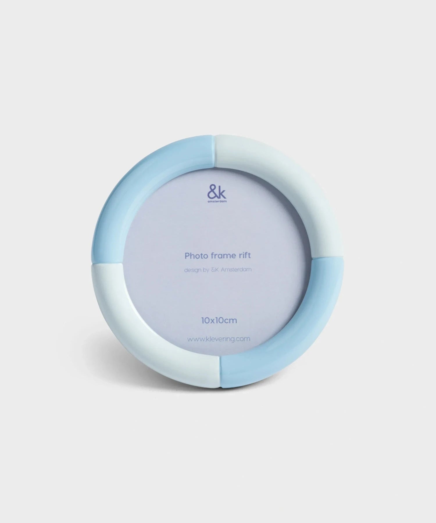 &Klevering - RIFT Bilderrahmen • round ice blue - ROSA ECK