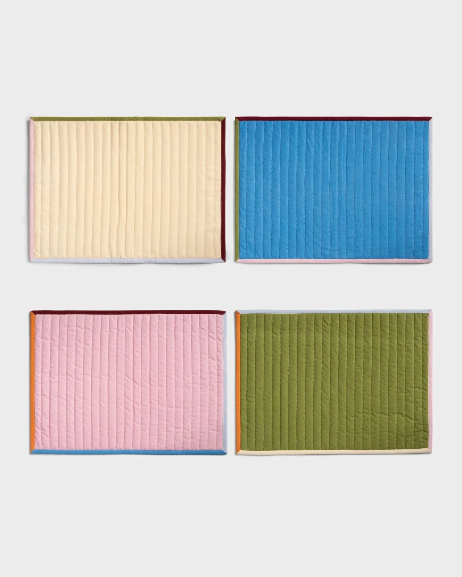&Klevering - STITCH Tischset (4er - Set) - ROSA ECK