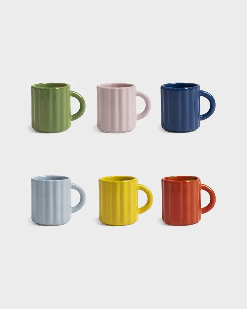 &Klevering - TUBE Espressotasse • Dunkelblau - Kaffee - und Teetasse - ROSA ECK