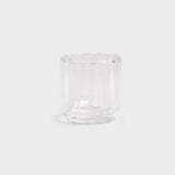 &Klevering - TUBE Trinkglas doppelwandig (2er-Set) • clear - ROSA ECK