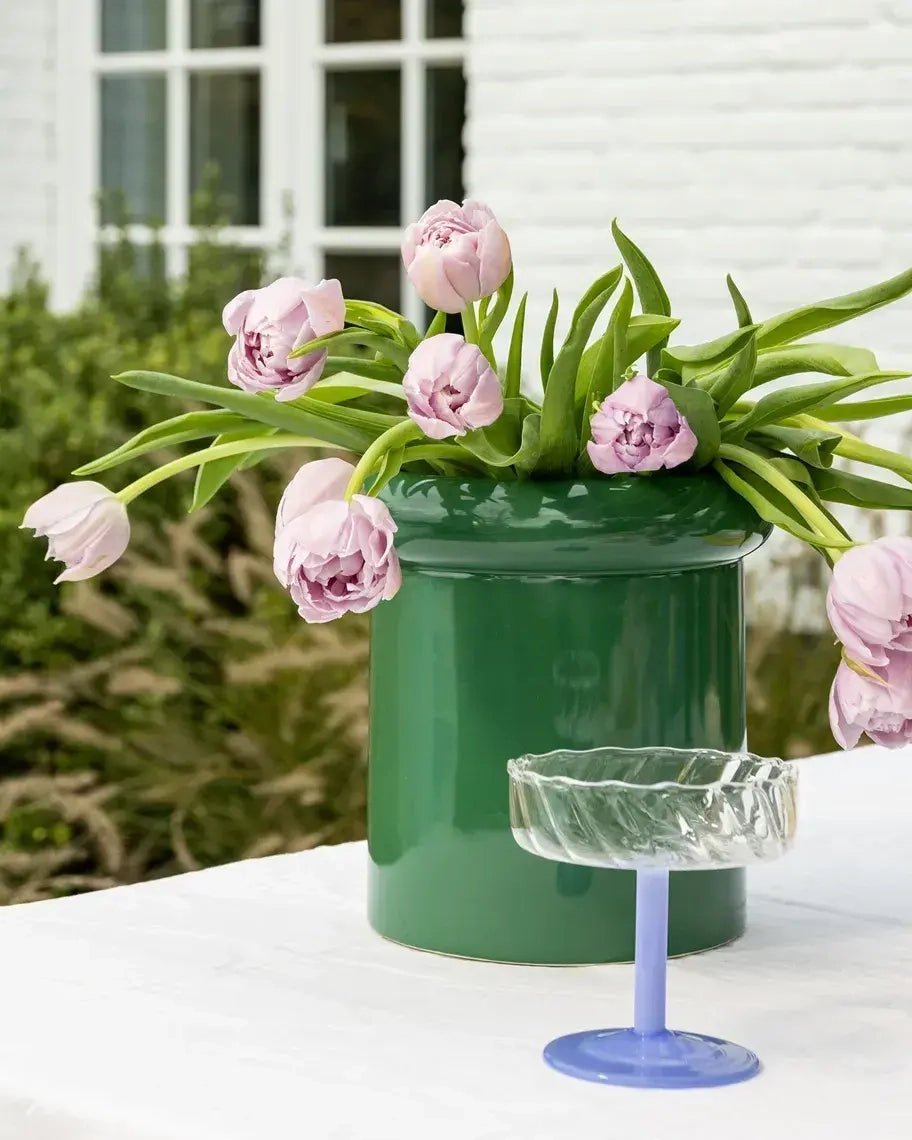 &Klevering - TURBAN Vase | Grün - Vase - ROSA ECK Concept Store