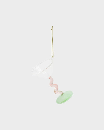 &Klevering - Weihnachtskugel Cocktailglas • Rosa - Weihnachtskugel - ROSA ECK