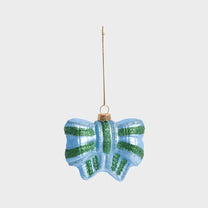 &Klevering - Weihnachtskugel Schleife • Blau - Weihnachtskugel - ROSA ECK