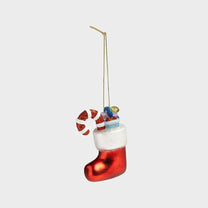 &Klevering - Weihnachtskugel Strumpf • Rot - Weihnachtskugel - ROSA ECK