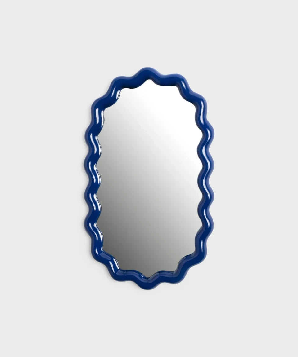 &Klevering - ZIGZAG Wandspiegel • Blau - ROSA ECK