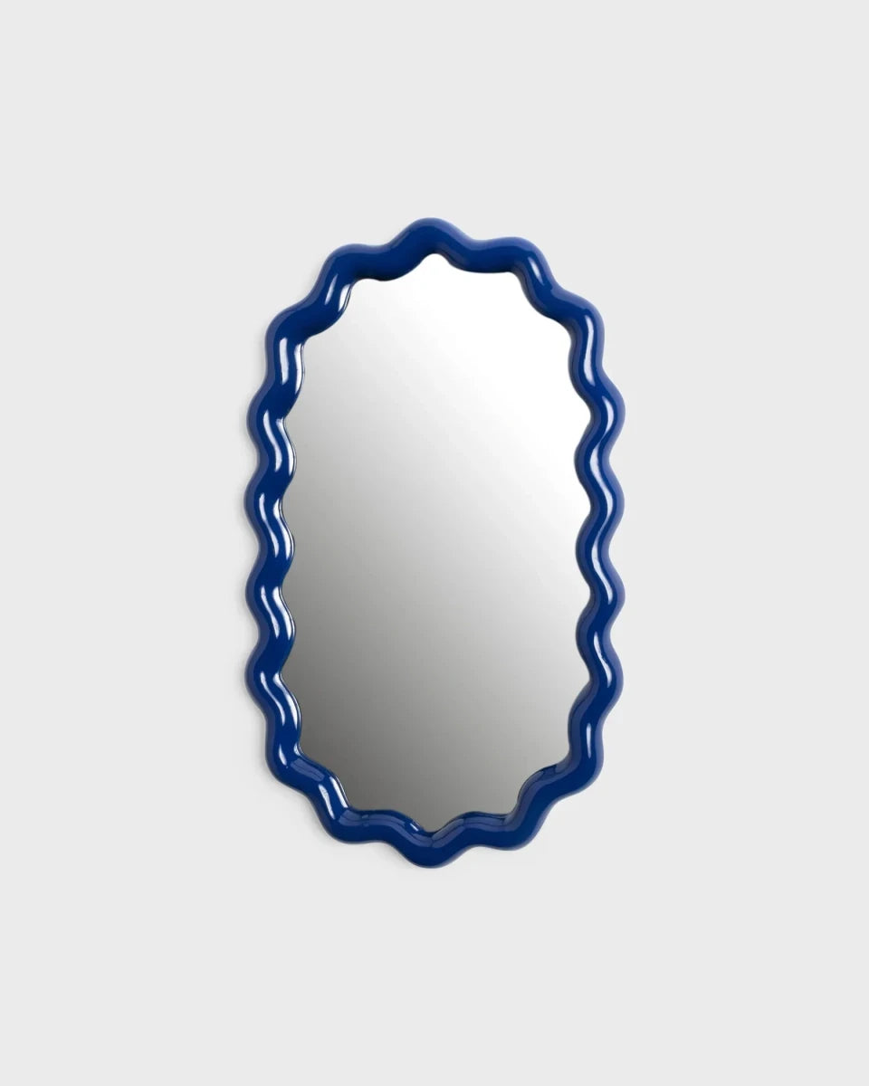 &Klevering - ZIGZAG Wandspiegel • Blau - ROSA ECK
