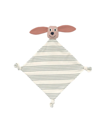 Lässig - TINY TEAM Schmusetuch aus Bio-Baumwolle • Hund - ROSA ECK