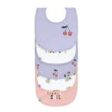 Lässig - HAPPY FRUITS Lätzchen (5er Set) • Kirsche - ROSA ECK