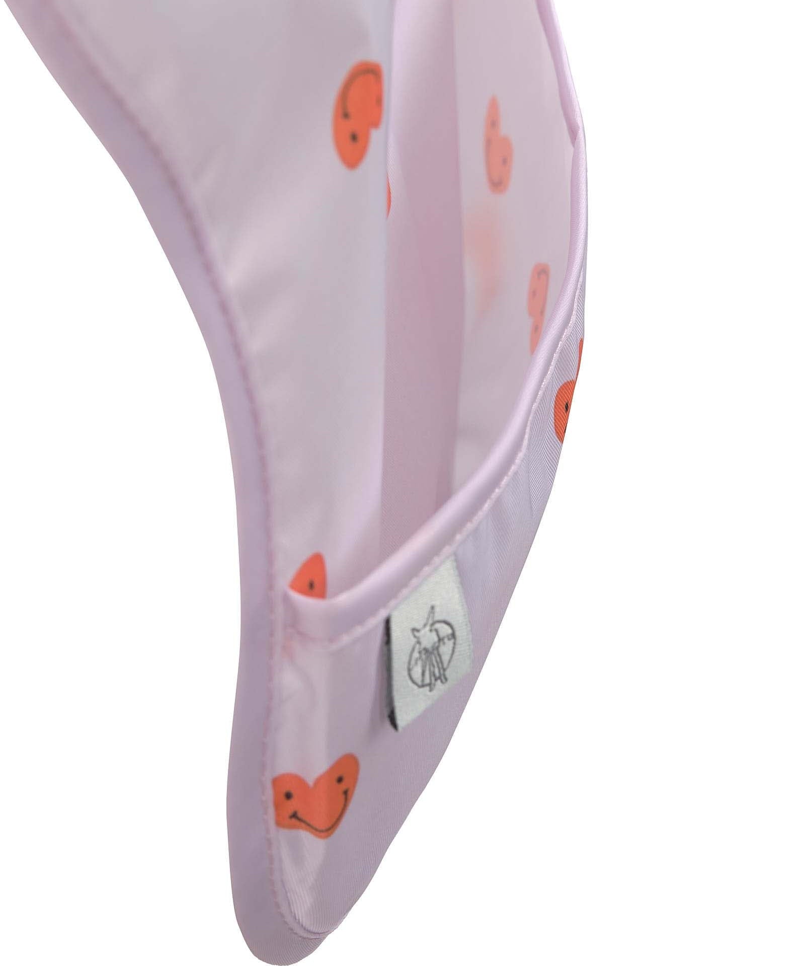 Lässig - HAPPY RASCALS Lätzchen mit Auffangschutz (2er - Set) | Herz - Lätzchen - ROSA ECK - , ,