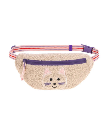 Lässig - TINY TEAM Mini - Bauchtasche für Kinder • Katze - ROSA ECK