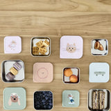 Lässig - TINY TEAM Snackbox 3er - Set • Katze - ROSA ECK