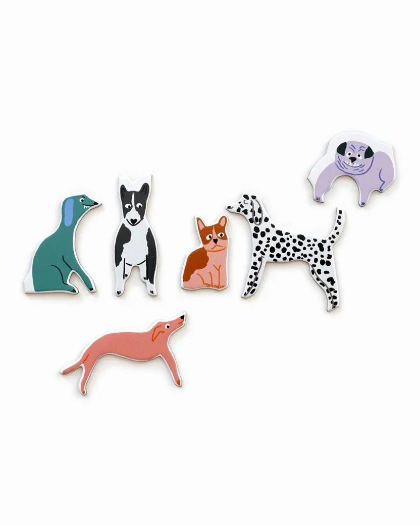 Laurence King Publishing - 299 HUNDE UND 1 KATZE Knäuelpuzzle - ROSA ECK