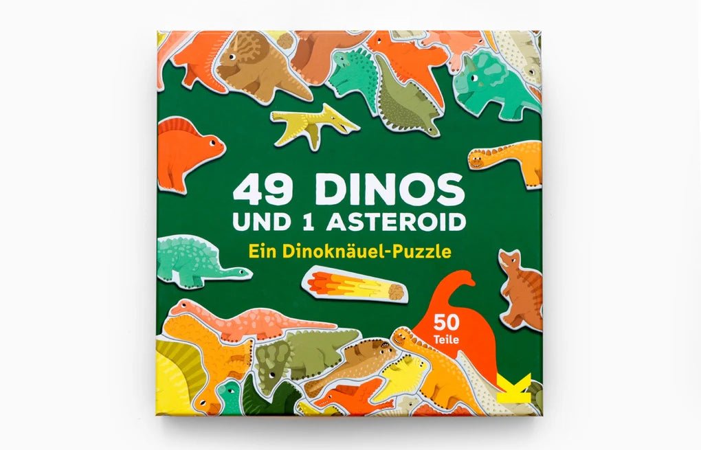 Laurence King Publishing - 49 DINOSAURIER UND 1 ASTEROID Puzzle - ROSA ECK - Kinder, LKP, LKV