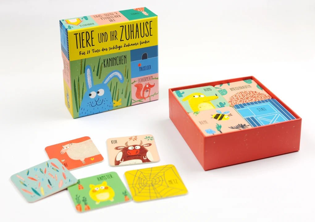 Laurence King Publishing - TIERE UND IHR ZUHAUSE Memory - ROSA ECK - Kinder, LKP, LKV