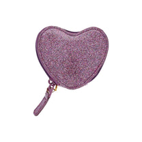 Le petit Souk - Kinder-Geldbeutel mit Glitzer • Herz Lila - ROSA ECK