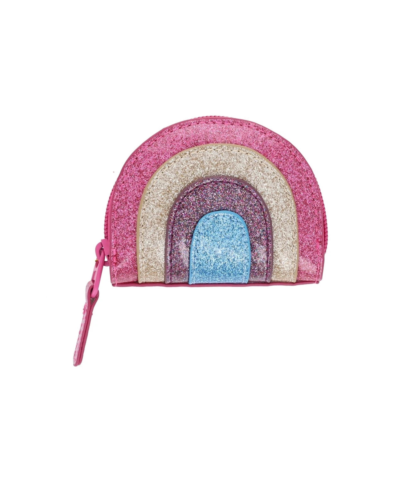 Le petit Souk - Kinder-Geldbeutel mit Glitzer • Regenbogen - ROSA ECK