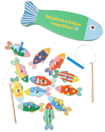 Le petit Souk - Magnetisches Angelspiel aus Holz • Fische - ROSA ECK