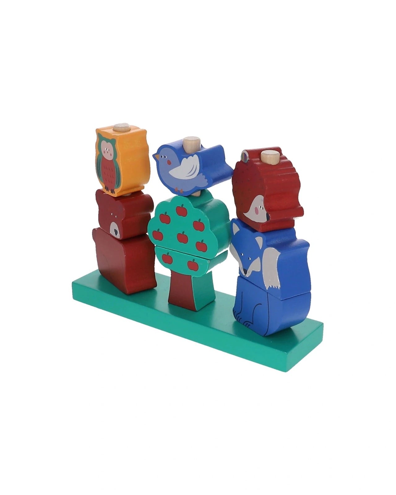 Le petit Souk - Stapelspiel aus Holz • Waldtiere - ROSA ECK