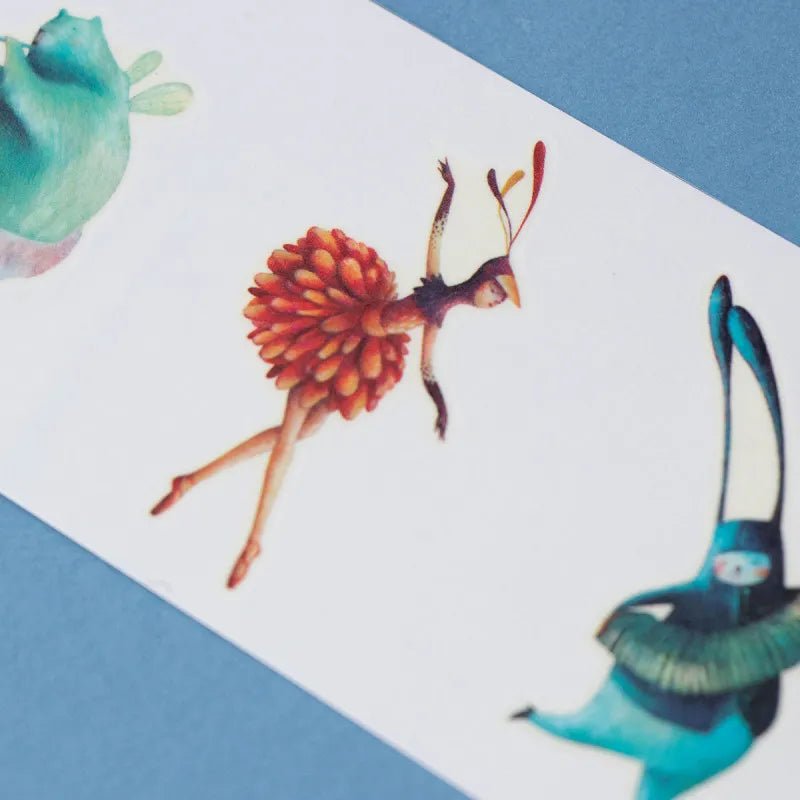 Londji - BALLERINE Temporäre Kinder - Tattoos - Kindertattoos - ROSA ECK