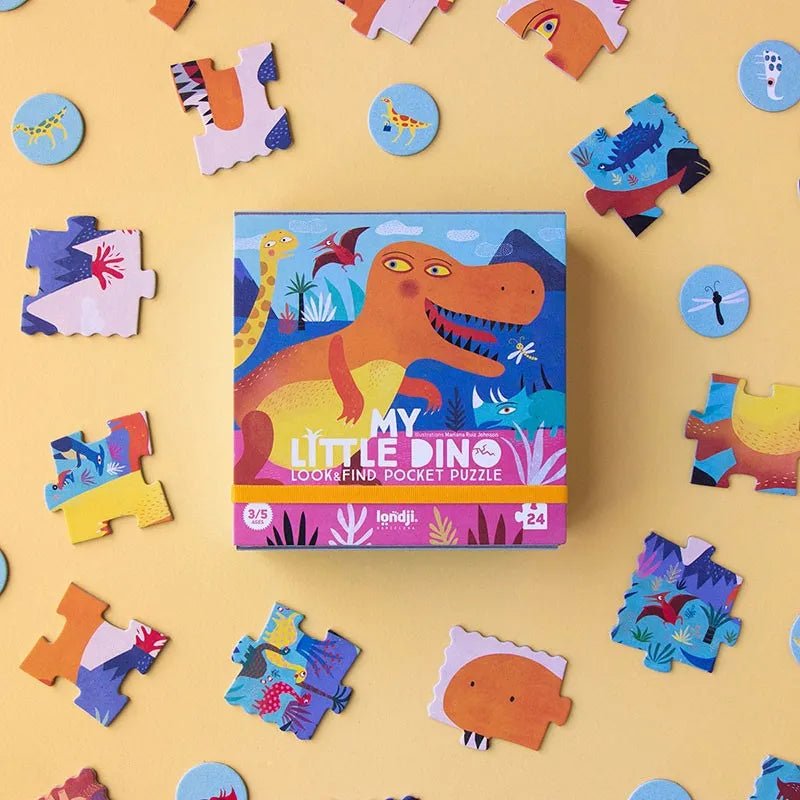 Londji - MY LITTLE DINO Pocket - Kinder - Puzzle - Puzzle - ROSA ECK