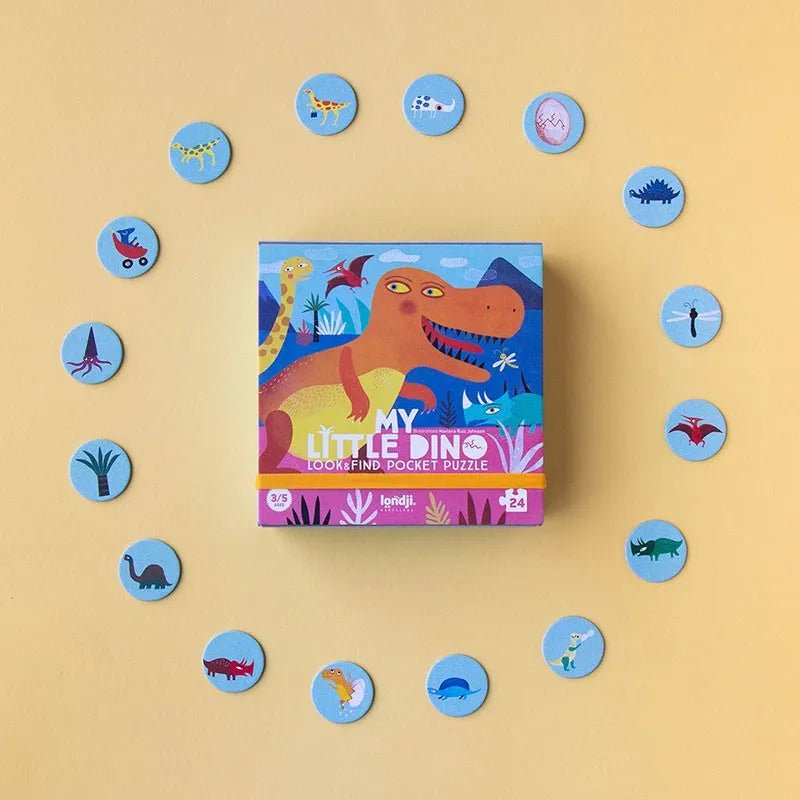 Londji - MY LITTLE DINO Pocket - Kinder - Puzzle - Puzzle - ROSA ECK