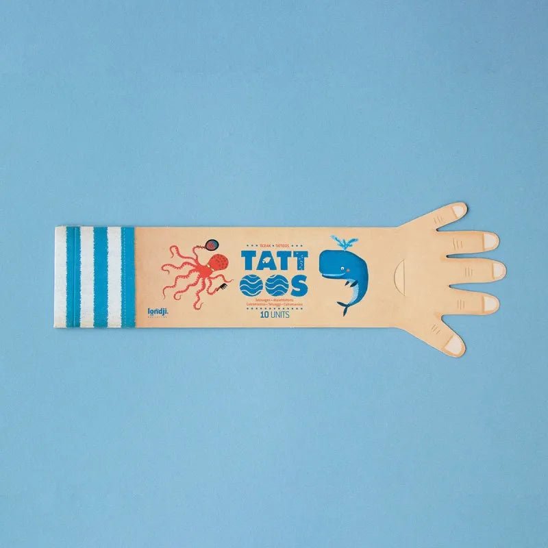 Londji - OCEAN Temporäre Kinder - Tattoos - Kindertattoos - ROSA ECK