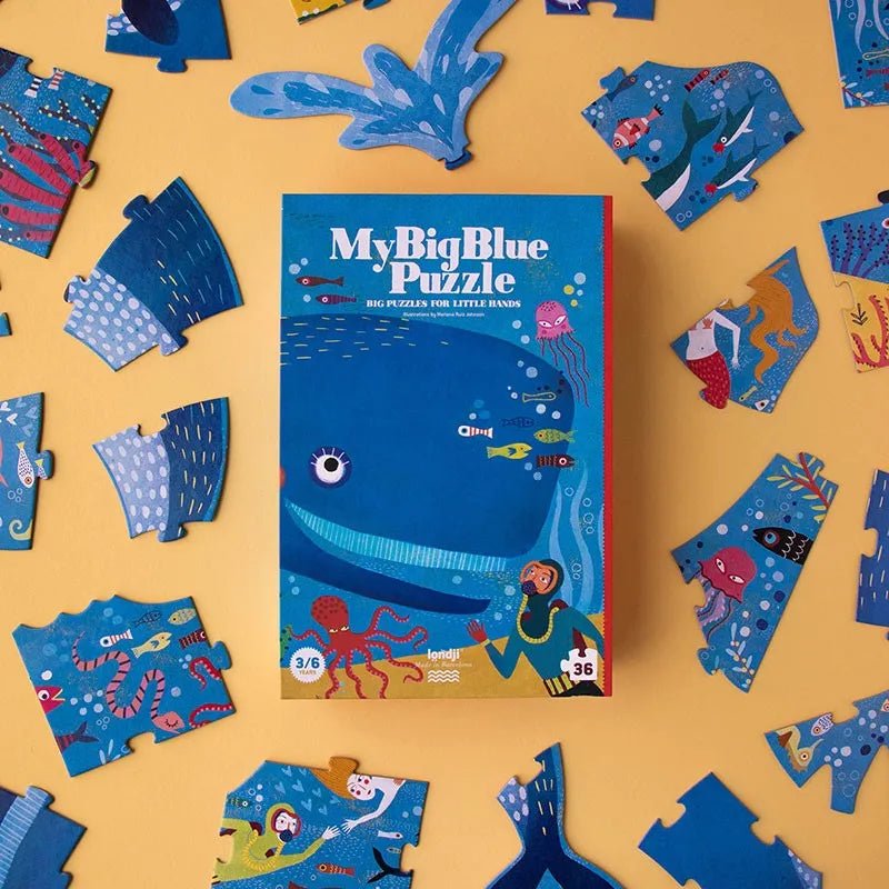 Londji - Puzzle (ab 3 Jahren) • My Big Blue Puzzle - ROSA ECK