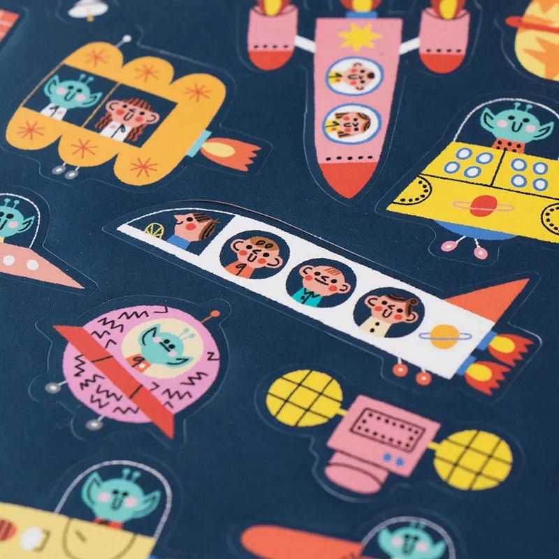 Londji - Sticker - Set (ab 3 Jahren) • Space - ROSA ECK