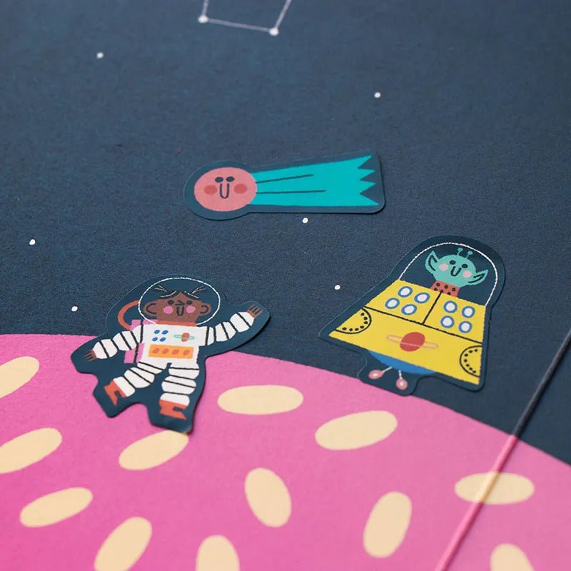Londji - Sticker - Set (ab 3 Jahren) • Space - ROSA ECK
