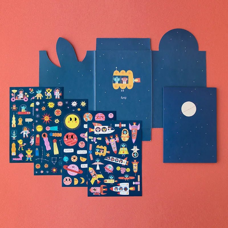 Londji - Sticker - Set (ab 3 Jahren) • Space - ROSA ECK