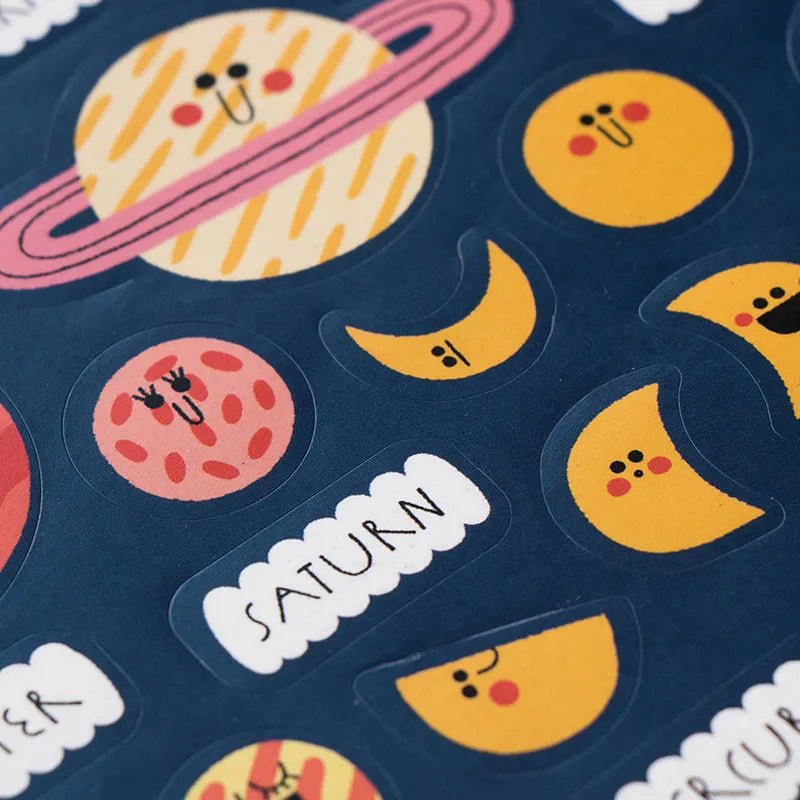 Londji - Sticker - Set (ab 3 Jahren) • Space - ROSA ECK