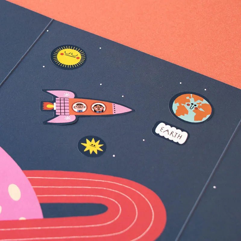 Londji - Sticker - Set (ab 3 Jahren) • Space - ROSA ECK