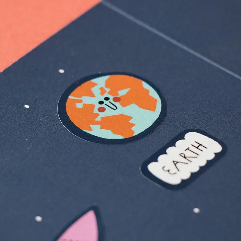 Londji - Sticker - Set (ab 3 Jahren) • Space - ROSA ECK